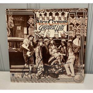 Alice Cooper signed auto Greatest Hits Vinyl LP With COA